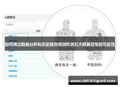 如何通过数据分析和历史趋势预测欧洲五大联赛冠军的可能性